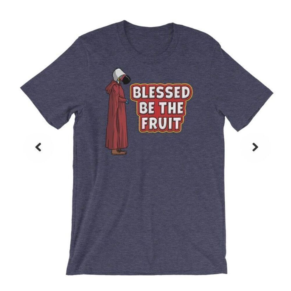 Canvas women’s blessed be the fruit, short sleeve shirt, size large